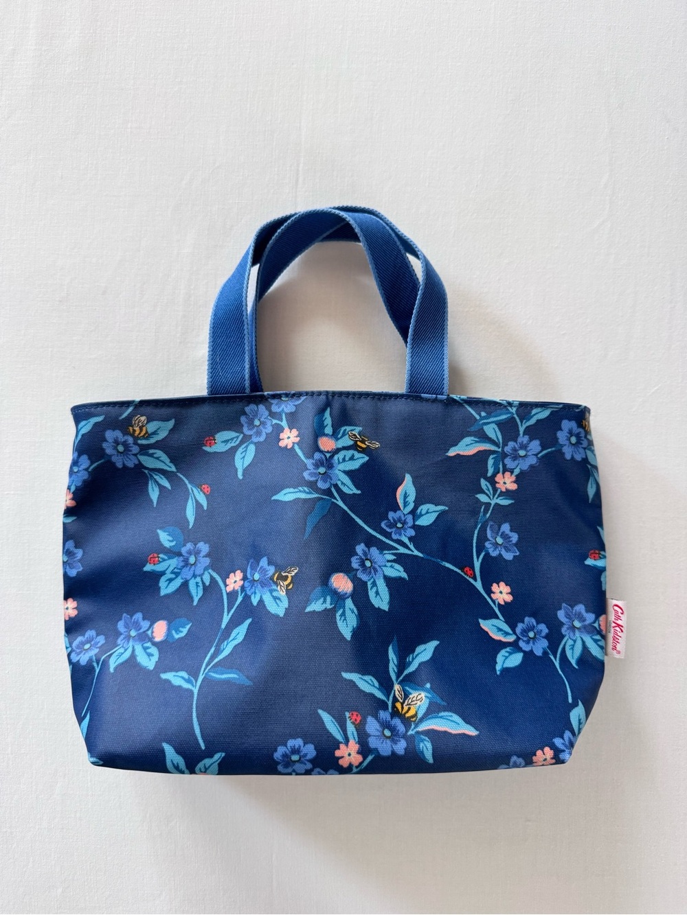 Cath Kidston Navy Blue Floral Tote - Insulated Lunch Bag